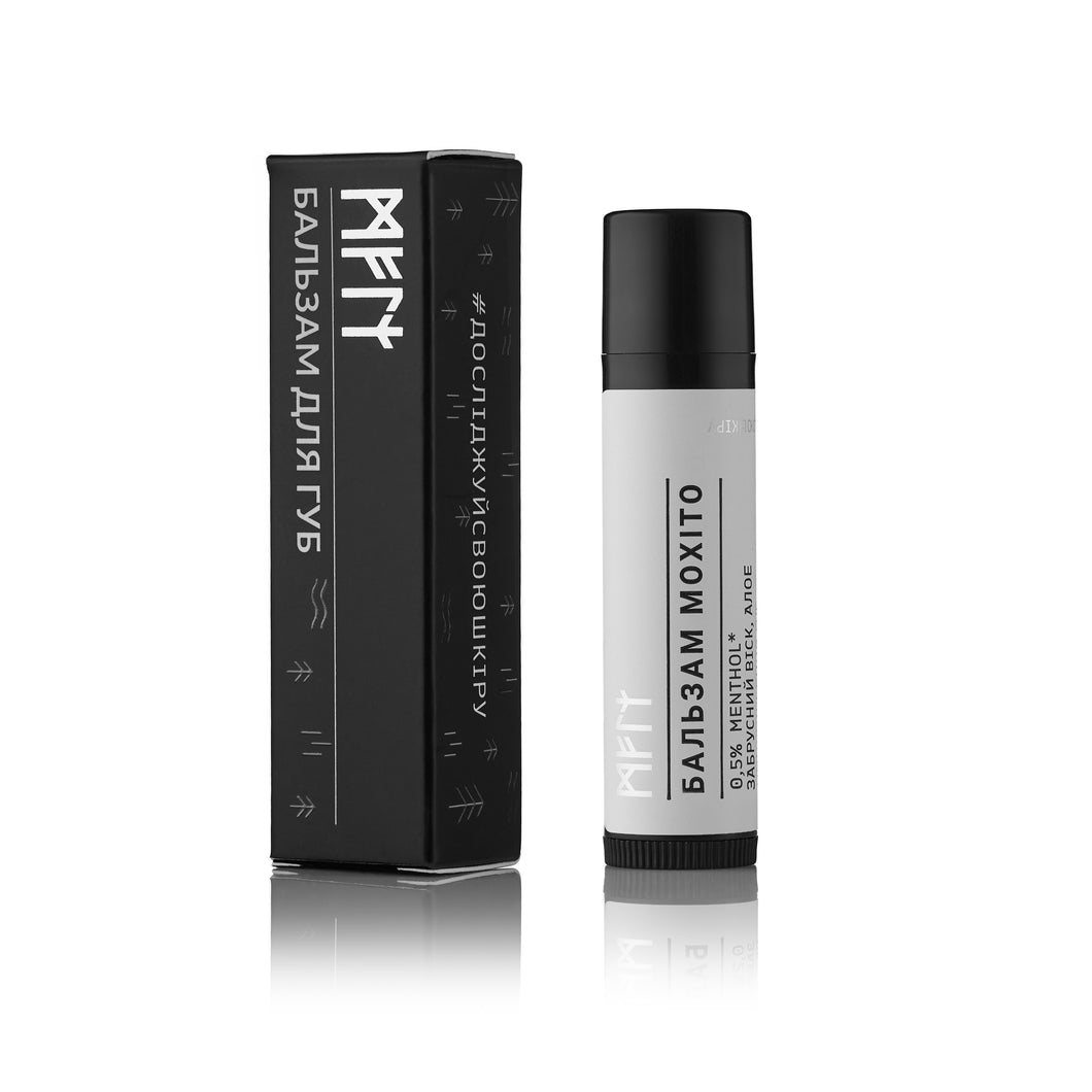 БАЛЬЗАМ ДЛЯ ГУБ МОХІТО 0,2% MENTHOL